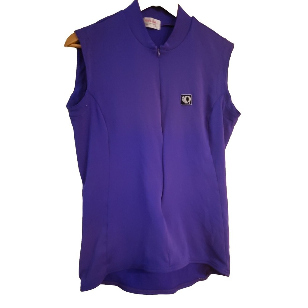Sz LRG PEARL IZUMI PURPLE SLEEVELESS CYCLING SHIRT 3/4 ZIPPER WOMENS Size 14